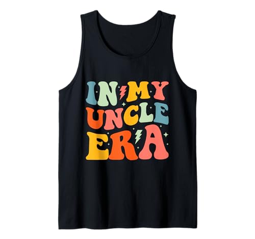 In My Uncle Era Groovy Lustiger Onkel Vatertag für Männer Tank Top von Retro Groovy In My Uncle Era Tee