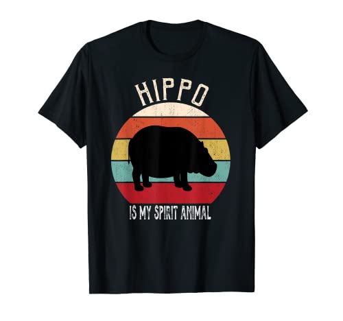 Lustiger Hippo is My Spirit Tierliebhaber, Herren, Damen, Kinder, Jungen T-Shirt von Retro Hippo Outfit Co.