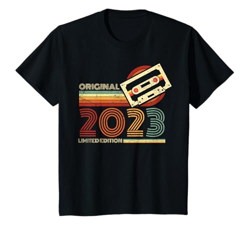 Kinder Jahrgang 2023 Retro Geburtstagsshirt zum 2. Geburtstag T-Shirt von Retro Jahrgang Geburtstag Geschenk Cool Kassette
