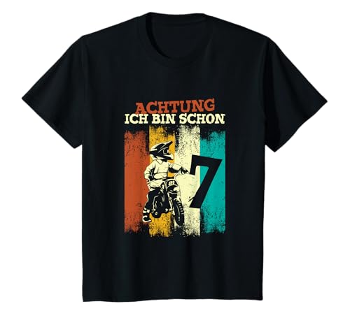 7. Geburtstag Cooles Motocross 7 Jahre Jungen Mädchen T-Shirt 7. Geburtstag Cooles Motocross 7 Jahre Jungen Mädchen T-Shirt von Retro Kinder Motocross Geburtstagsshirt Geschenke