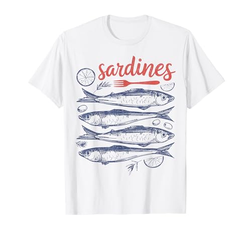 Vintage Sardinen Fischmarkt Retro New Port Küste damen T-Shirt Vintage Sardinen Fischmarkt Retro New Port Küste damen T-Shirt von Retro Küste Meeresfrüchte Angeln Fischmarkt
