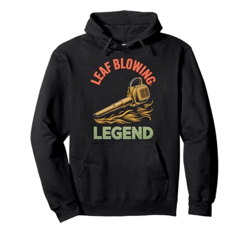 Lustiger Gartenarbeit Spruch Rasengebläse Held Humor Damen Herren Pullover Hoodie von Retro Landscaping Legend Fall Cleanup Joke