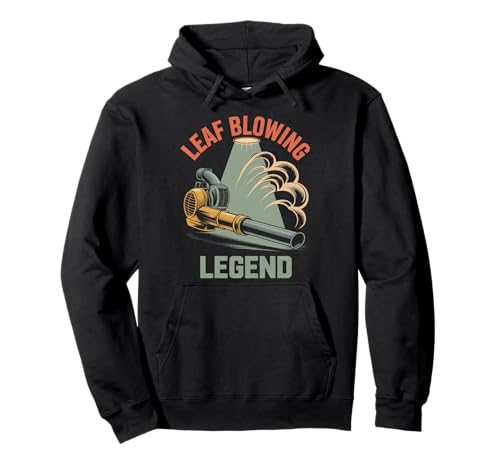 Lustiger Gartenarbeit Spruch Rasengebläse Held Humor Damen Herren Pullover Hoodie von Retro Landscaping Legend Fall Cleanup Joke