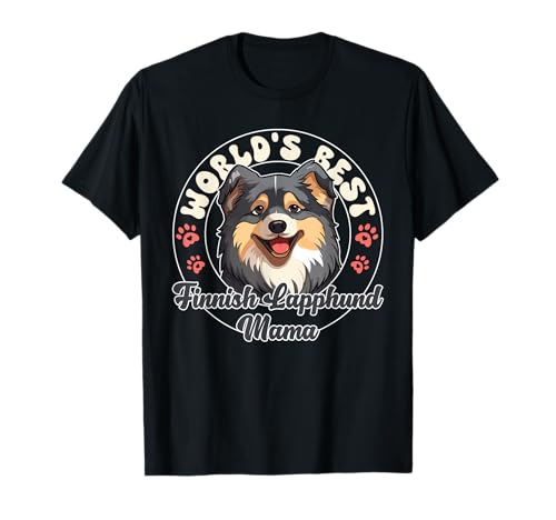 Finnish Lapphund Groovy World's best Lapphund Mama T-Shirt Finnish Lapphund Groovy World's best Lapphund Mama T-Shirt von Retro Lapphund Dog Tees