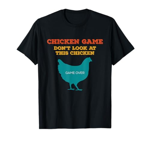 Retro Laundry - Unisex Erwachsene, Kinder - Schwarz - S - Kurzarm - T-Shirt: Chicken Game Don't Look at This Chicken Game Over Meme Retro Laundry - Unisex Erwachsene, Kinder - Schwarz - S - Kurzarm - T-Shirt: Chicken Game Don't Look at This Chicken Game Over Meme von Retro Laundry