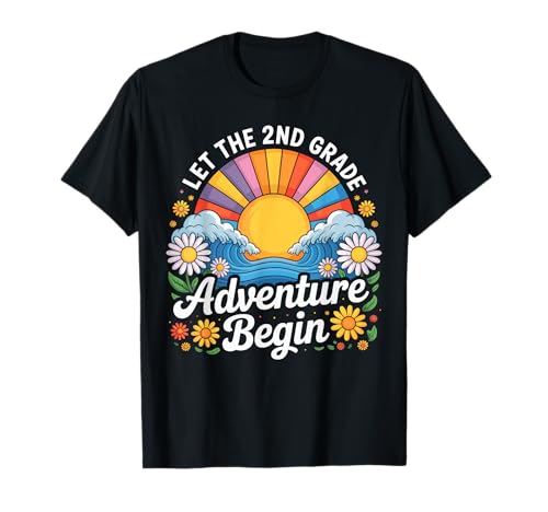 Lass das Abenteuer der 2. Klasse beginnen: Der erste Schultag, Kinder T-Shirt Lass das Abenteuer der 2. Klasse beginnen: Der erste Schultag, Kinder T-Shirt von Retro Let The 2nd Grade Adventure Begin Kids