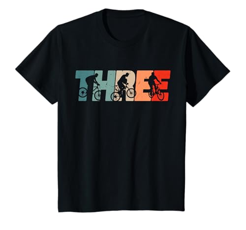 3 Year Old MTB Mountainbike Biker Geburtstag Jungen Radfahren 3 T-Shirt von Retro MTB Mountainbike Birthday for Boys Kids