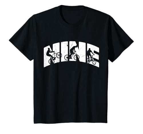 9 Year Old MTB Mountainbike Biker Geburtstag Jungen Biking 9 T-Shirt von Retro MTB Mountainbike Birthday for Boys Kids
