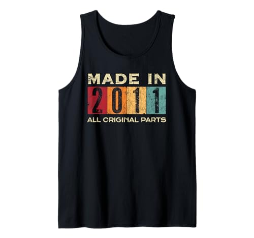 Retro 2011 Alle Originalteile Vintage Made in 2011 Herren Damen Tank Top Retro 2011 Alle Originalteile Vintage Made in 2011 Herren Damen Tank Top von Retro Made in 2011 Vintage 14th Birthday Ideas