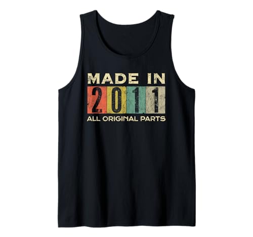 Retro 2011 Alle Originalteile Vintage Made in 2011 Herren Damen Tank Top Retro 2011 Alle Originalteile Vintage Made in 2011 Herren Damen Tank Top von Retro Made in 2011 Vintage 14th Birthday Ideas