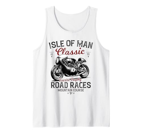 Retro Isle of Man TT Races Vintage Motorrad Race Tank Top Retro Isle of Man TT Races Vintage Motorrad Race Tank Top von Retro Manx Motorcycle Races
