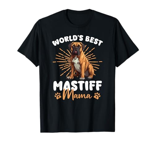 Mastiff Groovy World's best Mastiff Mama T-Shirt Mastiff Groovy World's best Mastiff Mama T-Shirt von Retro Mastiff Dog Tees