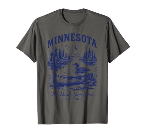 Twin Cities Lakes Herren-Trikot im Retro-Stil, 1858, Minnesota T-Shirt Twin Cities Lakes Herren-Trikot im Retro-Stil, 1858, Minnesota T-Shirt von Retro Minnesota State Tee Shirts for Americans