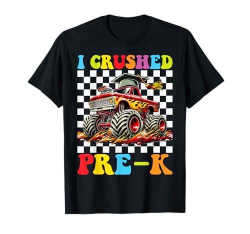 Ich habe Pre-K Monster Truck Graduation Pre-K Boys vernichtet T-Shirt Ich habe Pre-K Monster Truck Graduation Pre-K Boys vernichtet T-Shirt von Retro Monster Truck Pre-K Graduation Graduate