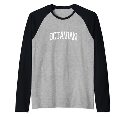 Herren Vintage Personalisierter Name Classic Octavian Raglan Herren Vintage Personalisierter Name Classic Octavian Raglan von Retro Namen Octavian Geschenk