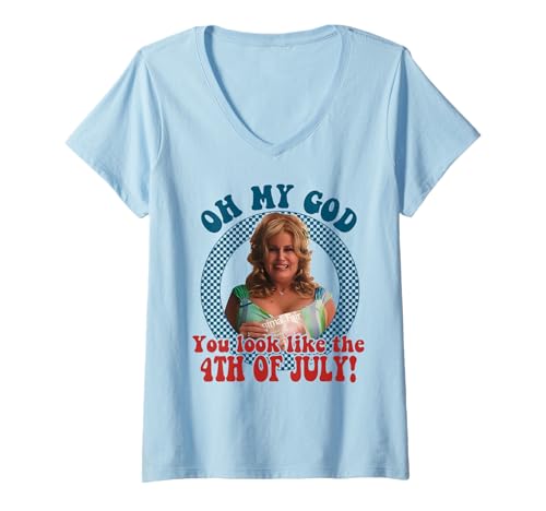 Damen Oh My God You Look Like The 4th of Juli Patriotic Movie Meme T-Shirt mit V-Ausschnitt von Retro Oh My God You Look Like the 4th of July