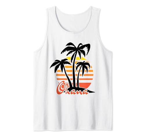 Ohana Retro Hawaii Tropical Shirt für Damen und Herren Tank Top von Retro Ohana Hawaii-Hemd T-Shirt