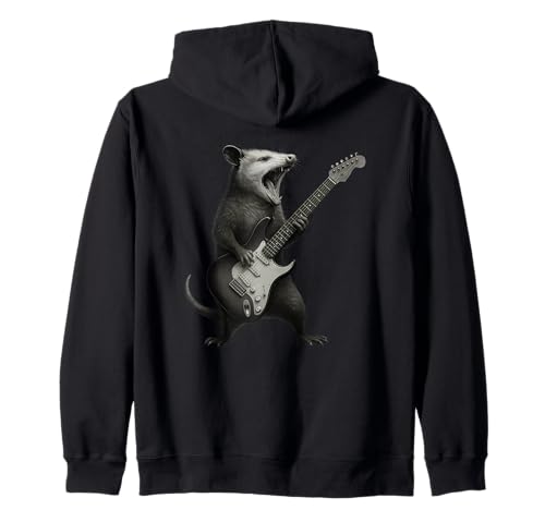 Opossum Guitar Rock'n'Roll Geschenke für Männer Frauen Kind Kapuzenjacke Opossum Guitar Rock'n'Roll Geschenke für Männer Frauen Kind Kapuzenjacke von Retro Opossum Rockmusik Geschenke Männer Kinder