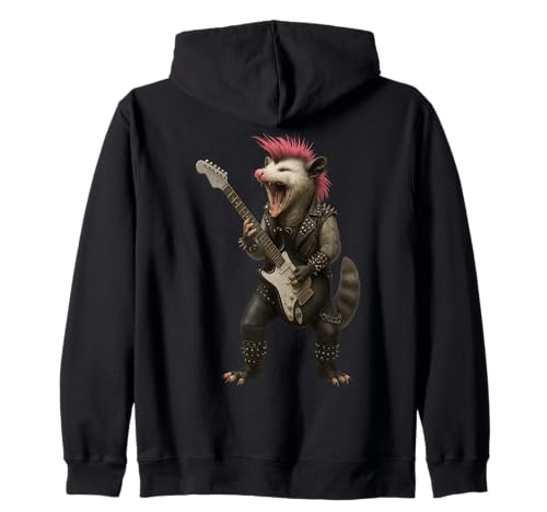 Opossum Guitar Rock'n'Roll Geschenke für Männer Frauen Kind Kapuzenjacke Opossum Guitar Rock'n'Roll Geschenke für Männer Frauen Kind Kapuzenjacke von Retro Opossum Rockmusik Geschenke Männer Kinder