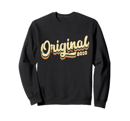 15.Geburtstag Original Junge Mädchen Retro Jahrgang 2010 Sweatshirt von Retro Original Jahrgang Geschenke Geburtstag 2025