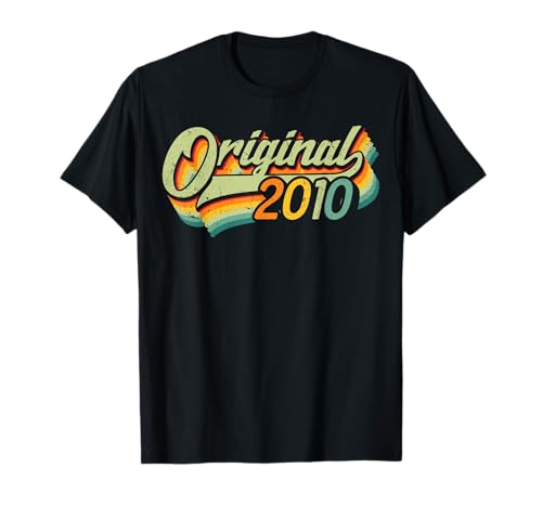 15.Geburtstag Original Junge Mädchen Retro Jahrgang 2010 T-Shirt von Retro Original Jahrgang Geschenke Geburtstag 2025