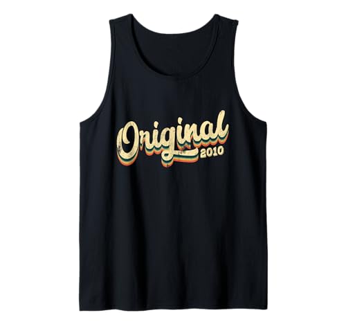 15.Geburtstag Original Junge Mädchen Retro Jahrgang 2010 Tank Top von Retro Original Jahrgang Geschenke Geburtstag 2025