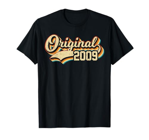 16.Geburtstag Original Junge Mädchen Retro Jahrgang 2009 T-Shirt von Retro Original Jahrgang Geschenke Geburtstag 2025