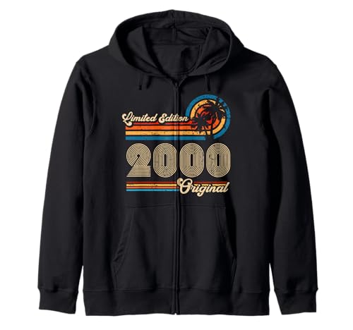25.Geburtstag Original Männer Frauen Vintage Jahrgang 2000 Kapuzenjacke von Retro Original Jahrgang Geschenke Geburtstag 2025