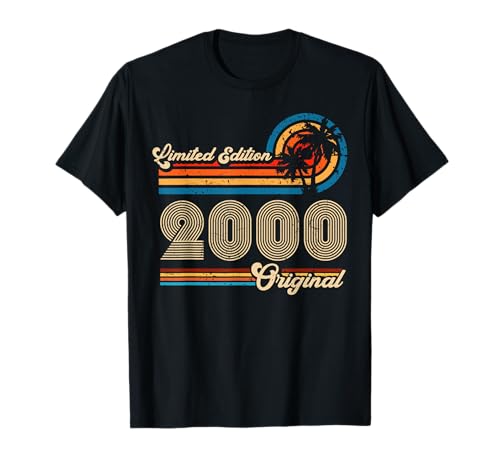 25.Geburtstag Original Männer Frauen Vintage Jahrgang 2000 T-Shirt von Retro Original Jahrgang Geschenke Geburtstag 2025