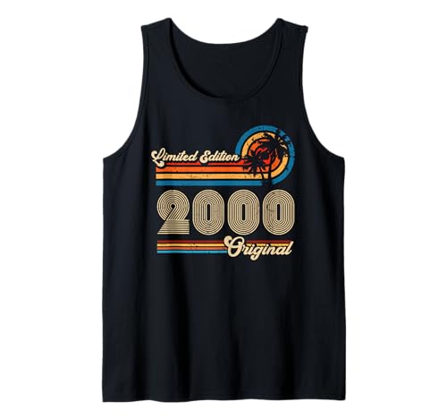25.Geburtstag Original Männer Frauen Vintage Jahrgang 2000 Tank Top von Retro Original Jahrgang Geschenke Geburtstag 2025