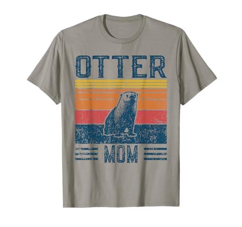 Beste Otter-Mama für Damen - Vintage Otter T-Shirt von Retro Otter Gift for Women & Men