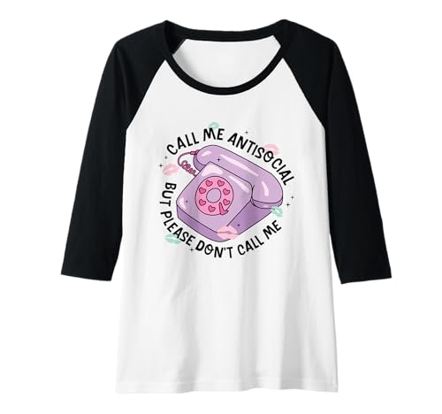 Damen Retro Antisozial-Telefon Lustig Niedlich Pastell Ästhetischer Humor Raglan Damen Retro Antisozial-Telefon Lustig Niedlich Pastell Ästhetischer Humor Raglan von Retro Pastel Antisocial Humor Vintage Tee Co.