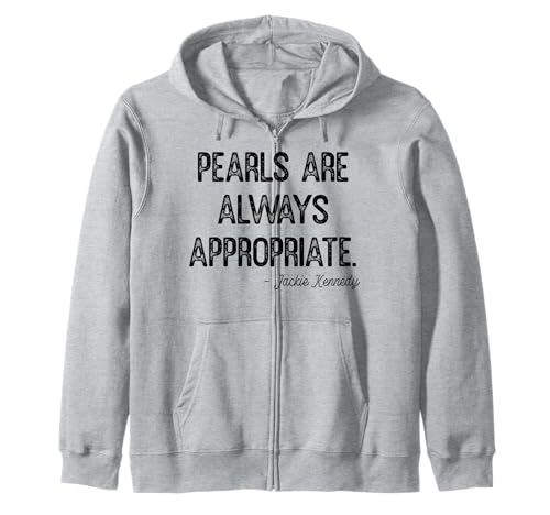 Perlen sind Immer angemessen, Klassische Mode für Damen und Herren Kapuzenjacke von Retro Pearls Are Always Appropriate Womens Mens