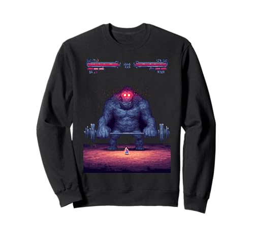 Gym Final Boss Strength Retro Gaming Pixel für Männer Sweatshirt Gym Final Boss Strength Retro Gaming Pixel für Männer Sweatshirt von Retro Pixel Fitness Gamer Artwork Co.