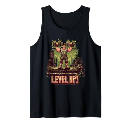 Level Up Strength Retro Gaming Pixel für Männer Tank Top Level Up Strength Retro Gaming Pixel für Männer Tank Top von Retro Pixel Fitness Gamer Artwork Co.