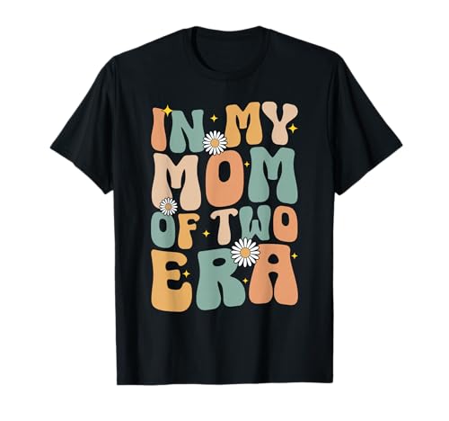 In meiner Mutter von Zwillingen aus Zwei Epochen Mama Muttertag Mutterschaft T-Shirt von Retro Proud Mom Of Twins Mother Gifts Mama Mommy
