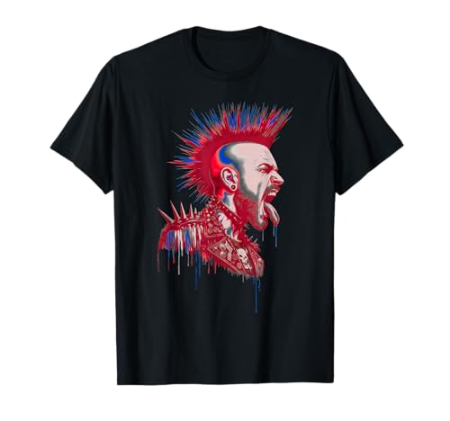 Retro Punk British Damen T-Shirt Retro Punk British Damen T-Shirt von Retro Punk British Gifts Store