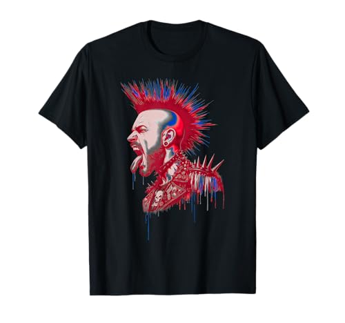 Retro Punk British Damen T-Shirt Retro Punk British Damen T-Shirt von Retro Punk British Gifts Store