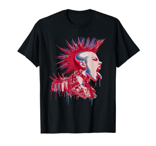 Retro Punk British Herren T-Shirt Retro Punk British Herren T-Shirt von Retro Punk British Gifts Store