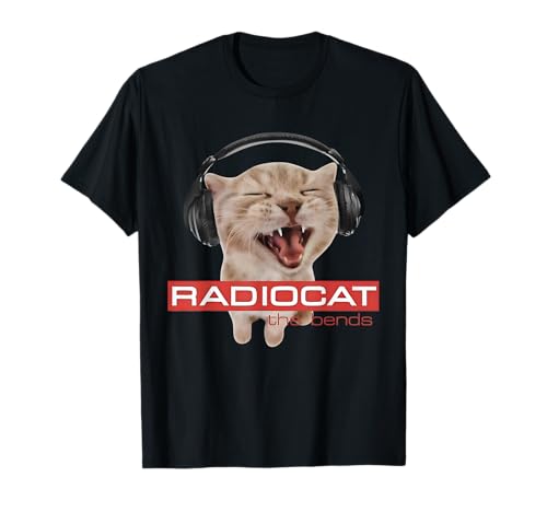 Radiocat The Bends Lustige Musik Katze Meme Katze Mama Katzenliebhaber T-Shirt Radiocat The Bends Lustige Musik Katze Meme Katze Mama Katzenliebhaber T-Shirt von Retro Radiocat The Bends Funny Music Cat Meme Cat
