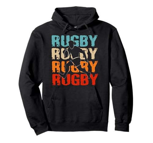 Vintage Rugby Herren Shirt Rugby Liebhaber für Jungen, Kinder und Mädchen Pullover Hoodie von Retro Rugby tshirt costume men, kids and women