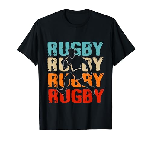 Vintage Rugby Herren Shirt Rugby Liebhaber für Jungen, Kinder und Mädchen T-Shirt von Retro Rugby tshirt costume men, kids and women