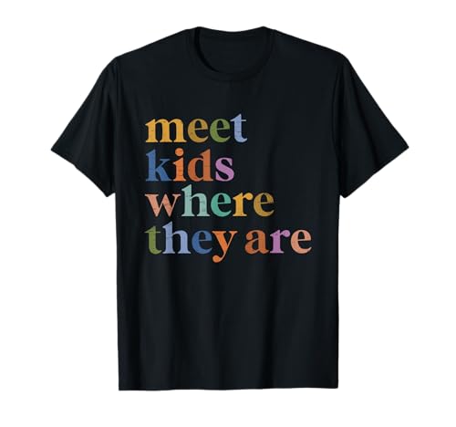 SPED-Lehrer SLP Lernen Sie Kinder dort kennen, wo sie Sonderpädagogik sind T-Shirt SPED-Lehrer SLP Lernen Sie Kinder dort kennen, wo sie Sonderpädagogik sind T-Shirt von Retro SPED Teacher SLP Meet Kids Where They Are