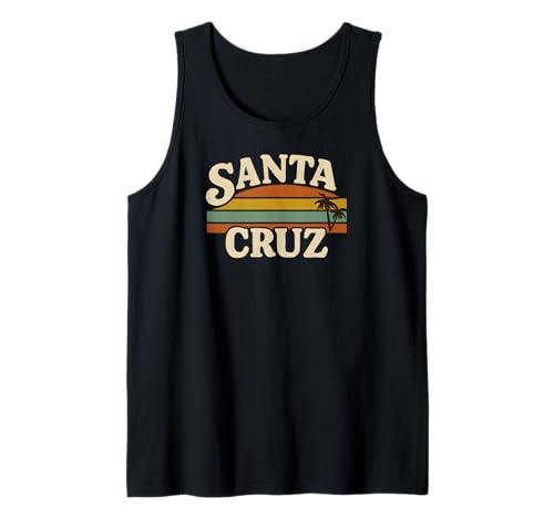 Herren Santa Cruz, Kalifornien Tank Top von Retro Santa Cruz Designs