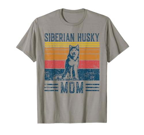 Hund Sibirische Husky Mama - Vintage Sibirische Husky Mama T-Shirt Hund Sibirische Husky Mama - Vintage Sibirische Husky Mama T-Shirt von Retro Siberian Husky Mom Gift for Women
