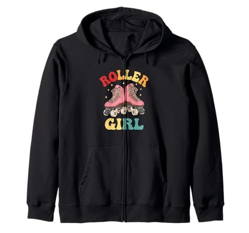 Rollschuhe für Mädchen, niedlich, rosa, im Retro-Look, 80er-Jahre-Skater, lustig Kapuzenjacke Rollschuhe für Mädchen, niedlich, rosa, im Retro-Look, 80er-Jahre-Skater, lustig Kapuzenjacke von Retro Skating Lover Cute Gifts
