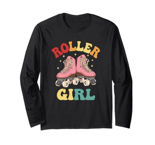 Rollschuhe für Mädchen, niedlich, rosa, im Retro-Look, 80er-Jahre-Skater, lustig Langarmshirt Rollschuhe für Mädchen, niedlich, rosa, im Retro-Look, 80er-Jahre-Skater, lustig Langarmshirt von Retro Skating Lover Cute Gifts