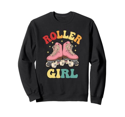 Rollschuhe für Mädchen, niedlich, rosa, im Retro-Look, 80er-Jahre-Skater, lustig Sweatshirt Rollschuhe für Mädchen, niedlich, rosa, im Retro-Look, 80er-Jahre-Skater, lustig Sweatshirt von Retro Skating Lover Cute Gifts