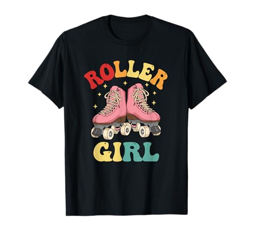 Rollschuhe für Mädchen, niedlich, rosa, im Retro-Look, 80er-Jahre-Skater, lustig T-Shirt Rollschuhe für Mädchen, niedlich, rosa, im Retro-Look, 80er-Jahre-Skater, lustig T-Shirt von Retro Skating Lover Cute Gifts