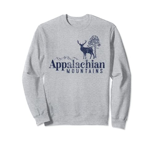 Appalachian Mountains Vintage Retro Style Herren Damen Outdoor Sweatshirt Appalachian Mountains Vintage Retro Style Herren Damen Outdoor Sweatshirt von Retro Style Vintage Hiking Camping Mountain Nature